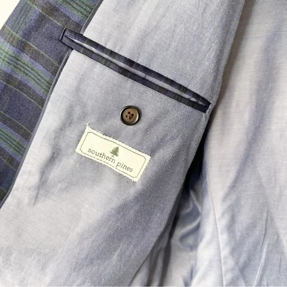 Southern Pines Preppy Equestrian Derby Plaid Jacket Blazer Sportscoat XL - Picture 7 of 8